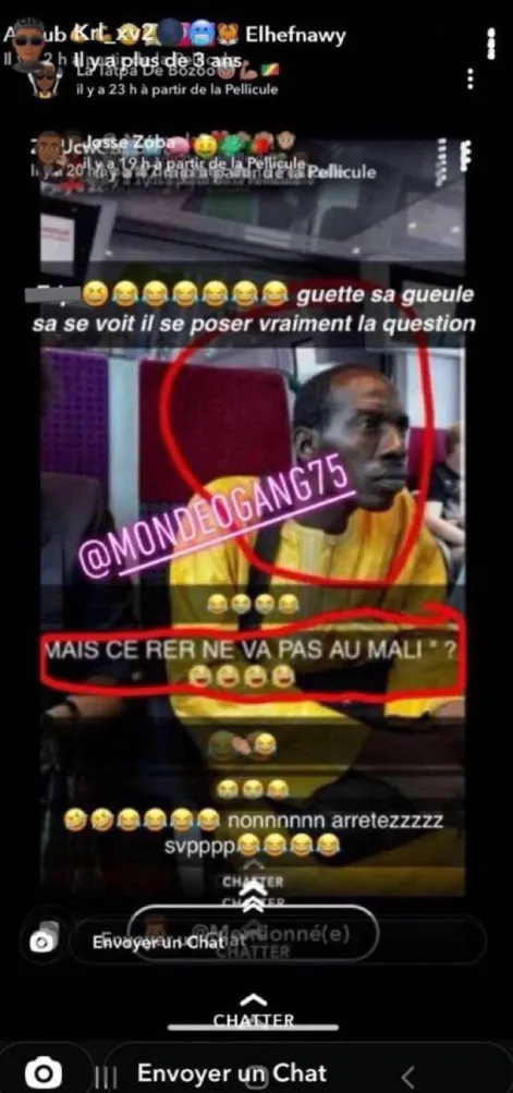 Mais ce RER ne va pas au mali ? guette sa gueule ça se voit il se pose vraiment la question, non arrêtez svp