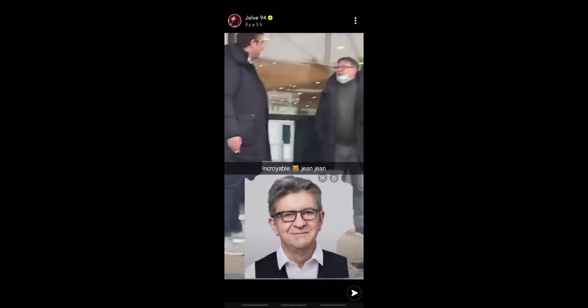 Jolve 94 qui croit voir Jean Luc Melenchon normal posé feinte sosie